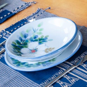 Handwoven Naga Tribal Placemat in Royal Blue