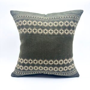 Handwoven Cushion Cover in Moss Green