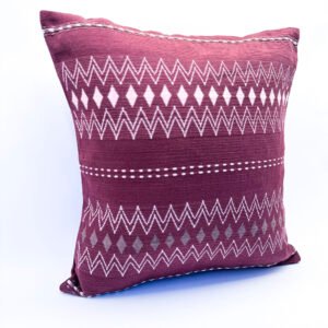 Handwoven Cushion Cover in Mulberry