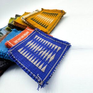 Handwoven Coaster in Terracotta Hues