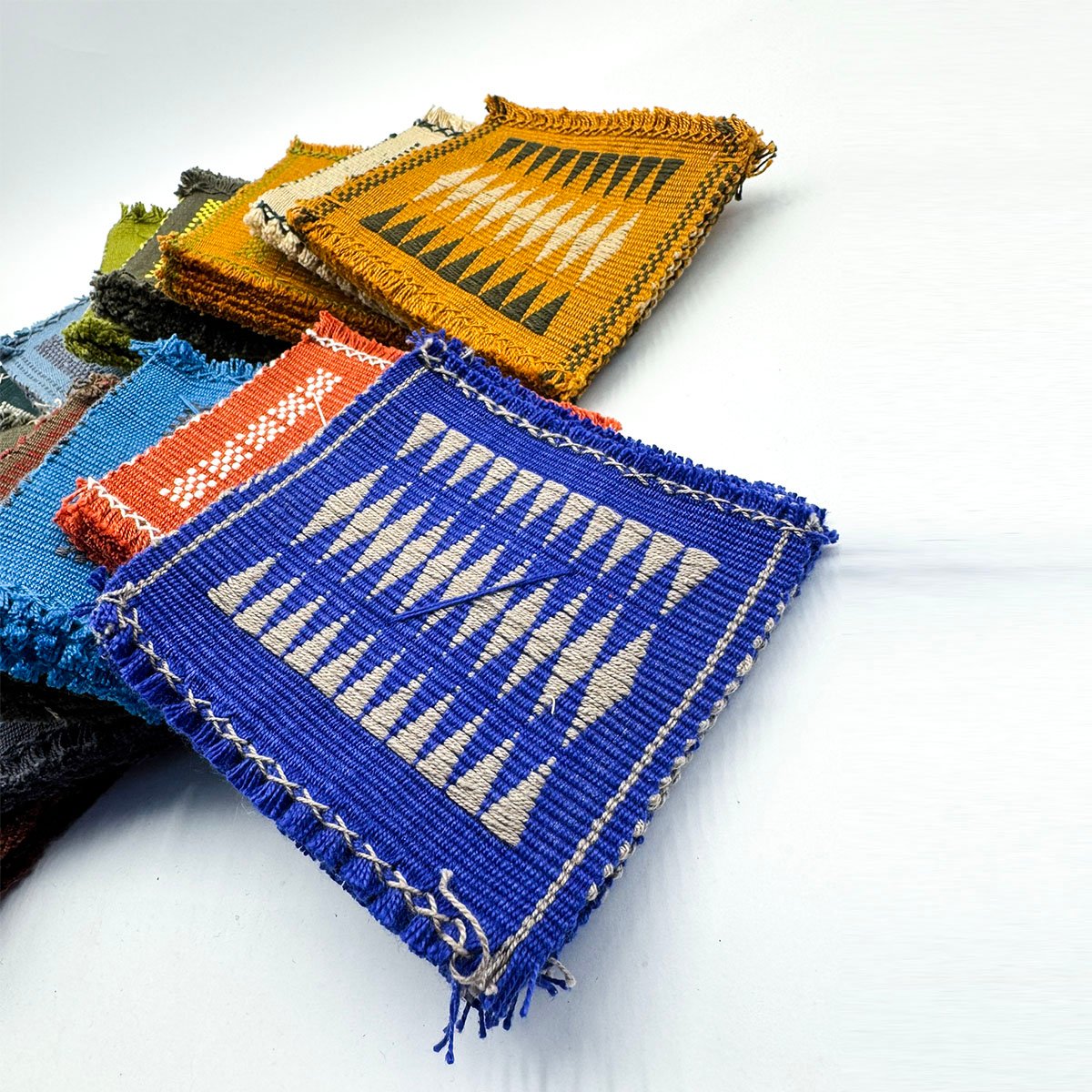 Handwoven Coaster in Terracotta Hues