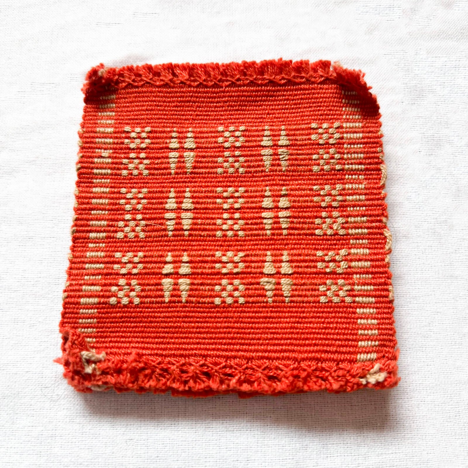 Handwoven Coaster in Terracotta Hues - Image 4