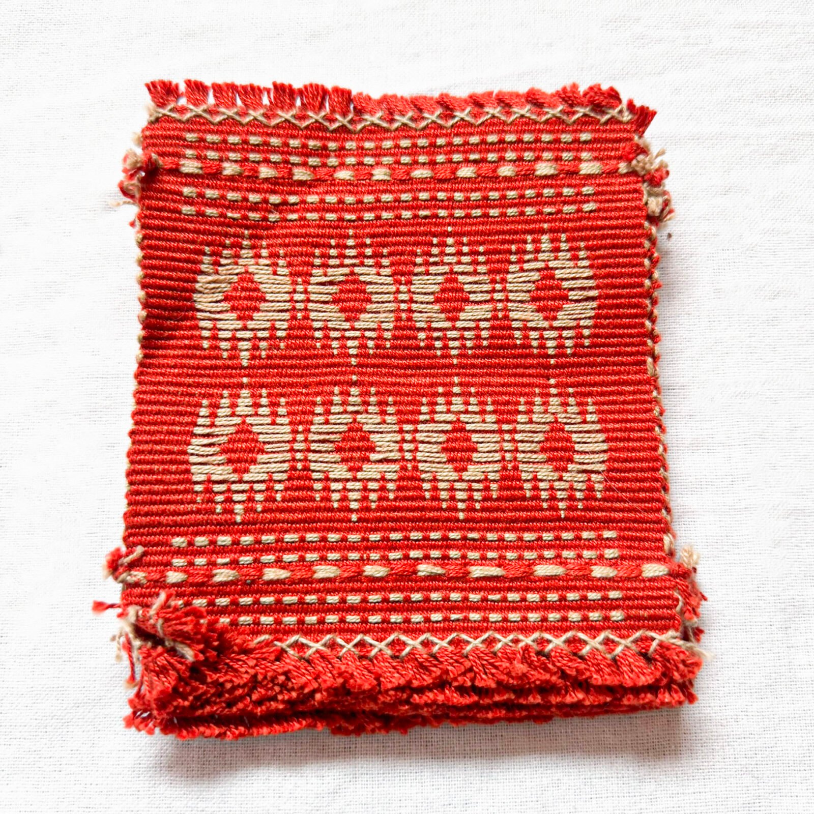 Handwoven Coaster in Terracotta Hues - Image 2